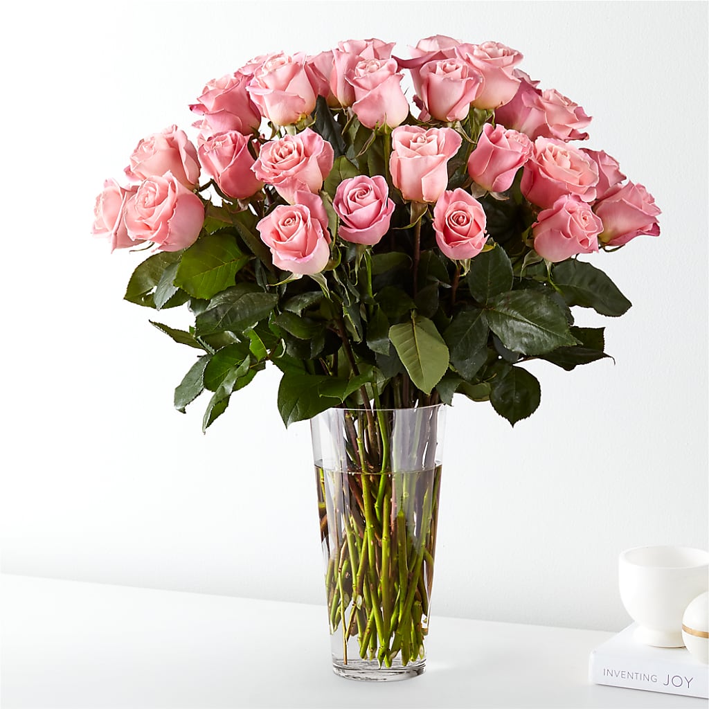Long Stem Pink Rose Bouquet – Floral Design By Nikki, Irvine KY