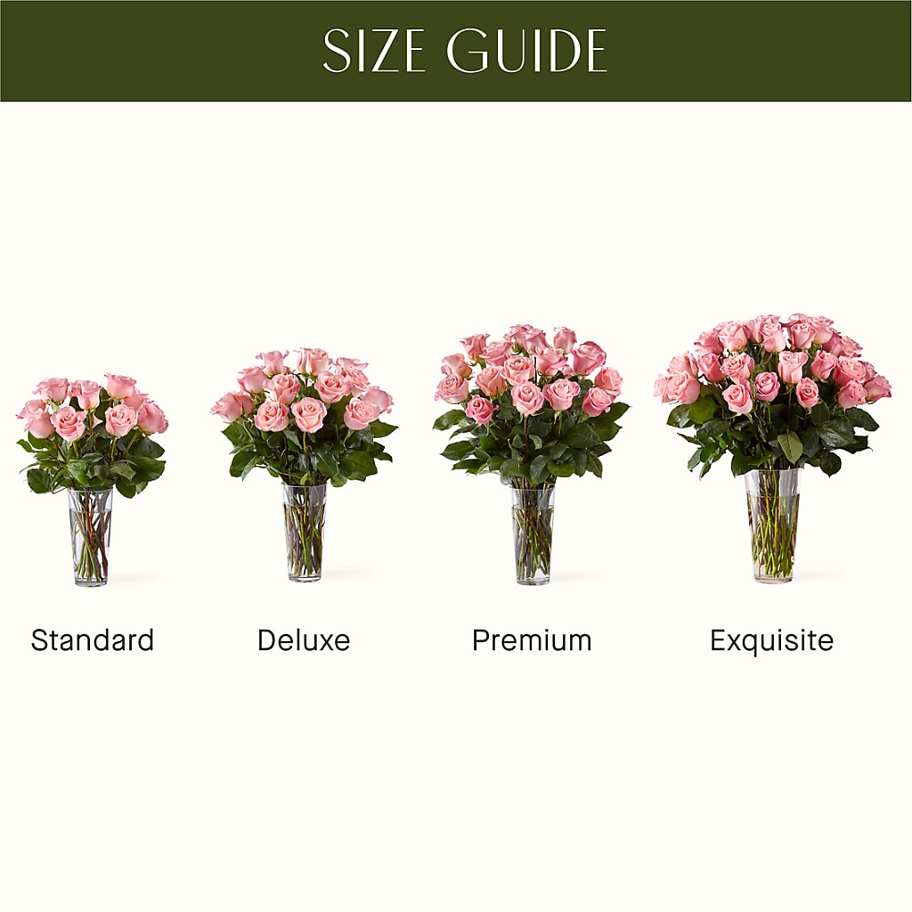 Long Stem Pink Rose Bouquet – Floral Design By Nikki, Irvine KY