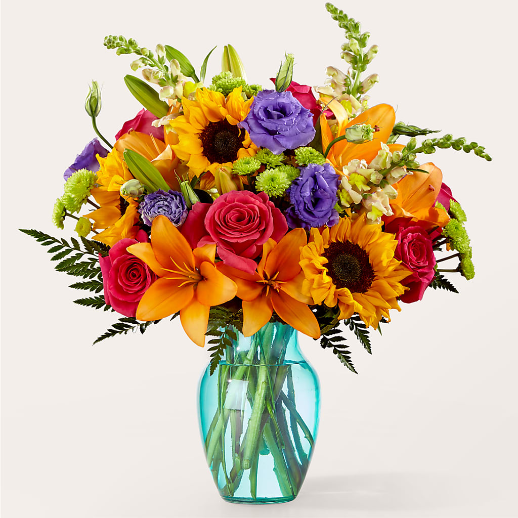Double Rainbow Bouquet – Floral Design By Nikki, Irvine KY