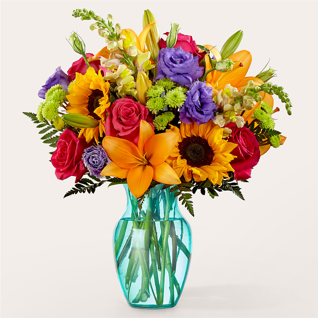 Double Rainbow Bouquet – Floral Design By Nikki, Irvine KY