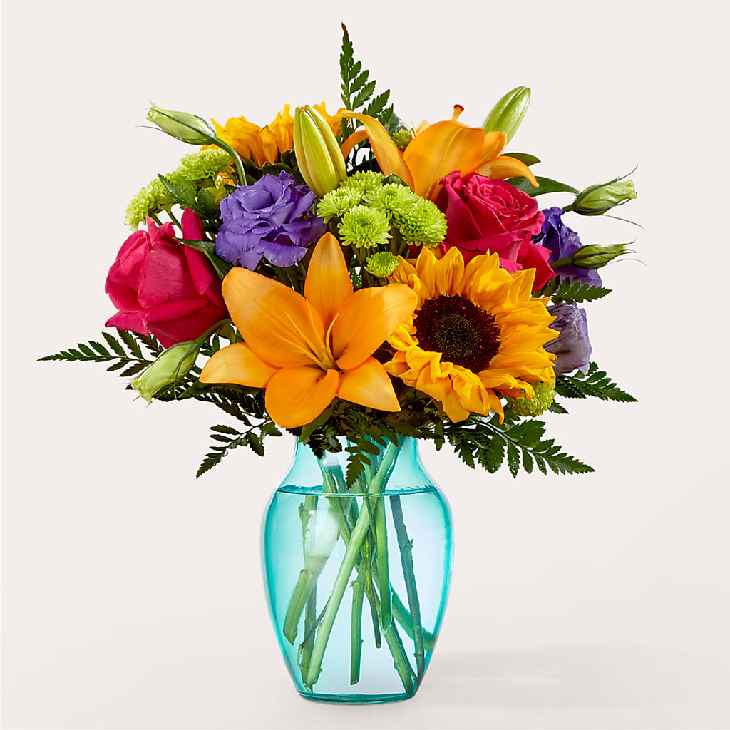 Double Rainbow Bouquet – Floral Design By Nikki, Irvine KY