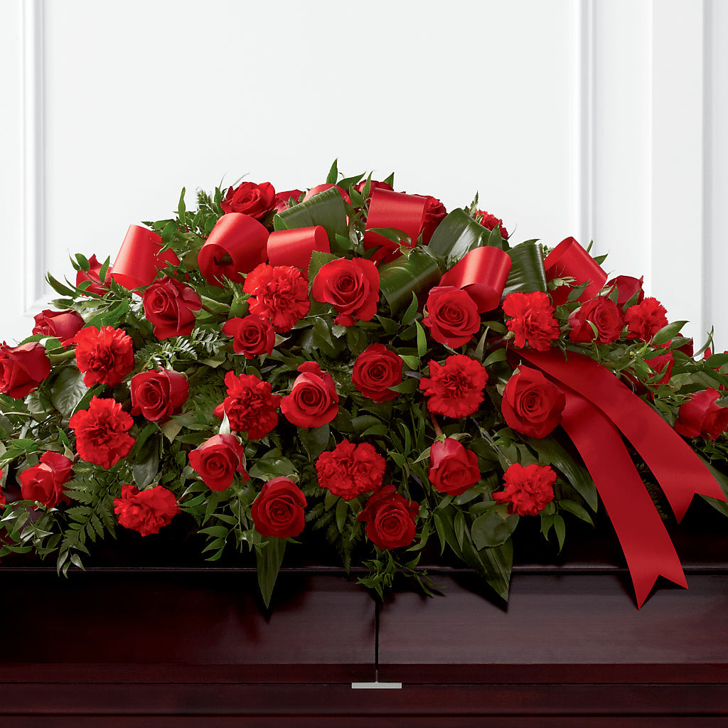 Tribute of Life Casket Spray – Floral Design By Nikki, Irvine KY