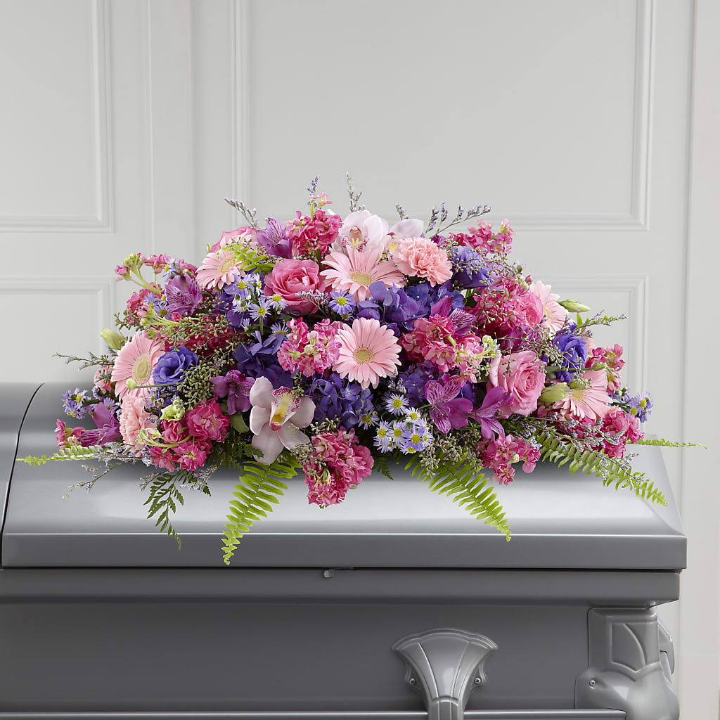 Glorious Garden Casket Spray – Floral Design By Nikki, Irvine KY