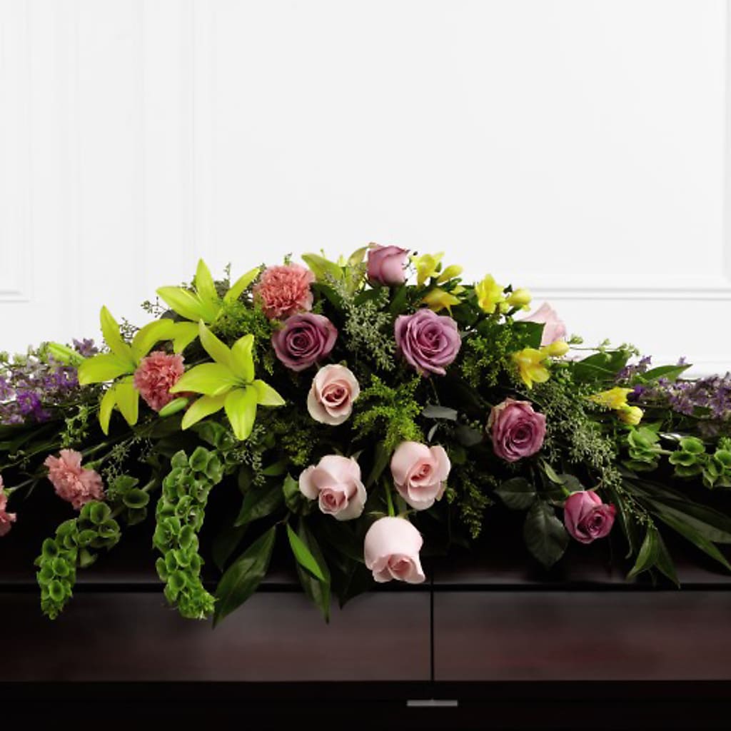 Forever Beloved Casket Spray – Floral Design By Nikki, Irvine KY