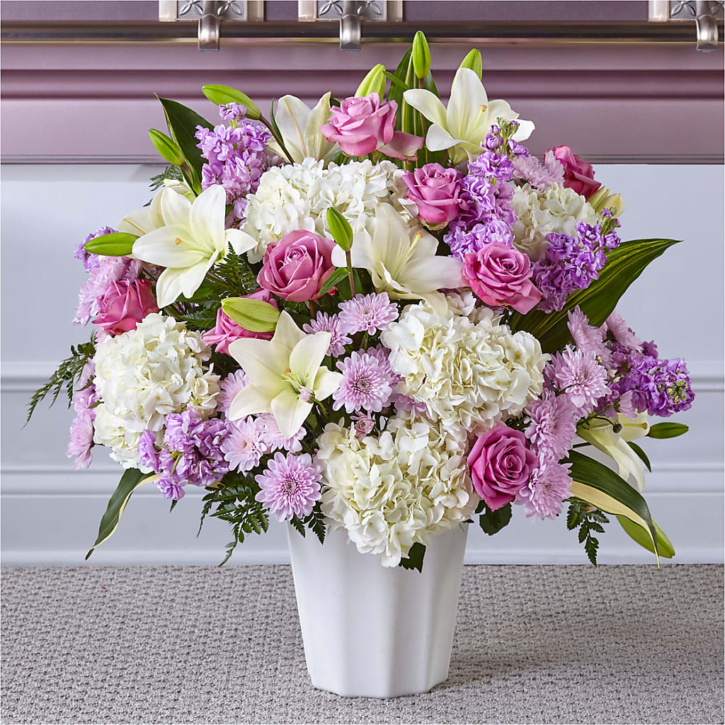 Heaven Sent Floor Basket – Floral Design By Nikki, Irvine KY