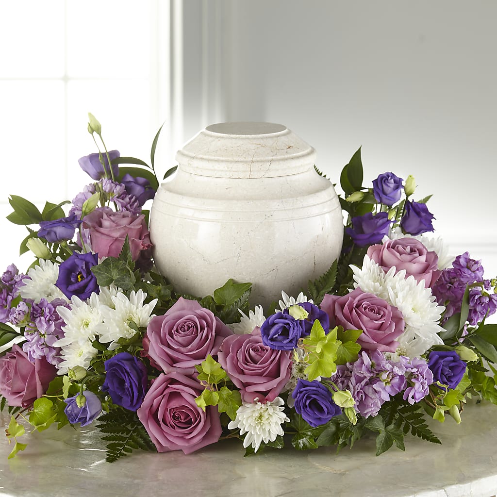 Blooming Sympathy Cremation Adornment – Floral Design By Nikki, Irvine KY