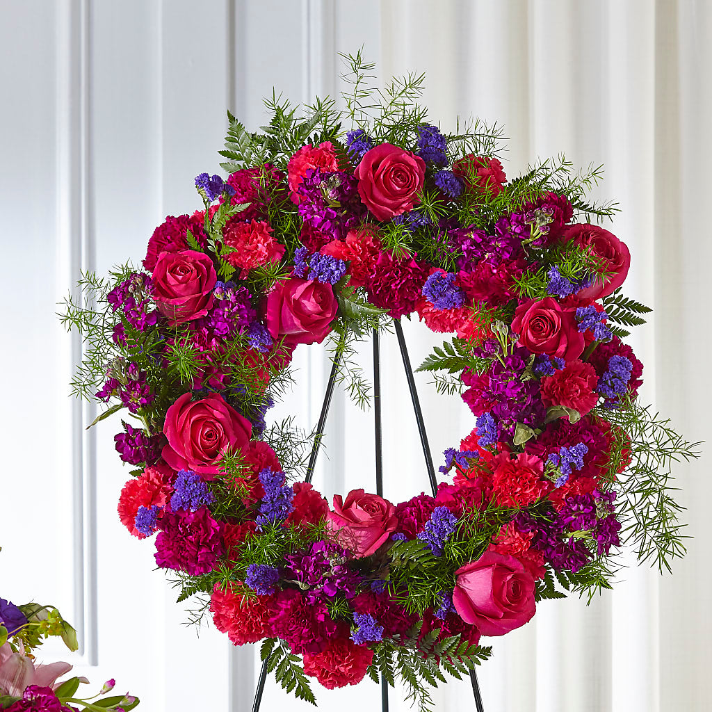 Calming Colors Wreath – Floral Design By Nikki, Irvine KY