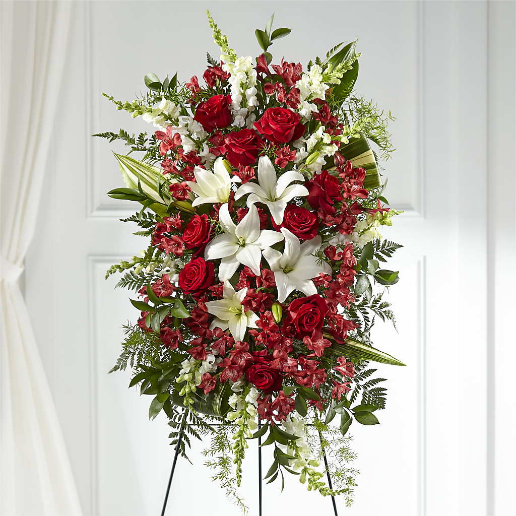 Everlasting Memory Standing Spray – Floral Design By Nikki, Irvine KY