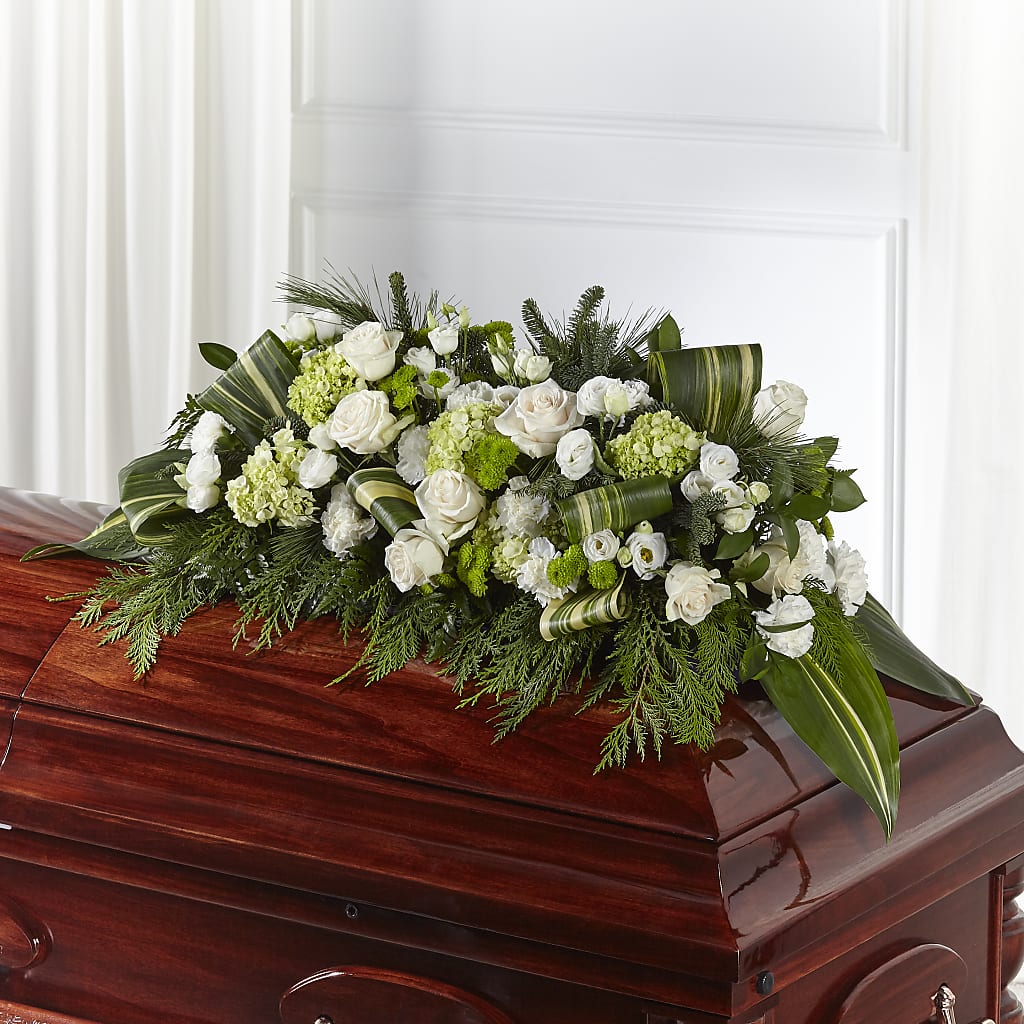Hopeful Gesture Casket Spray – Floral Design By Nikki, Irvine KY