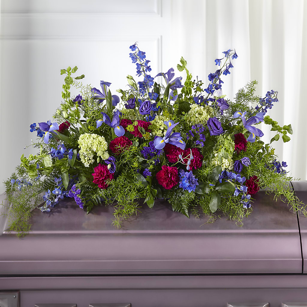 Always Treasured Casket Spray – Floral Design By Nikki, Irvine KY