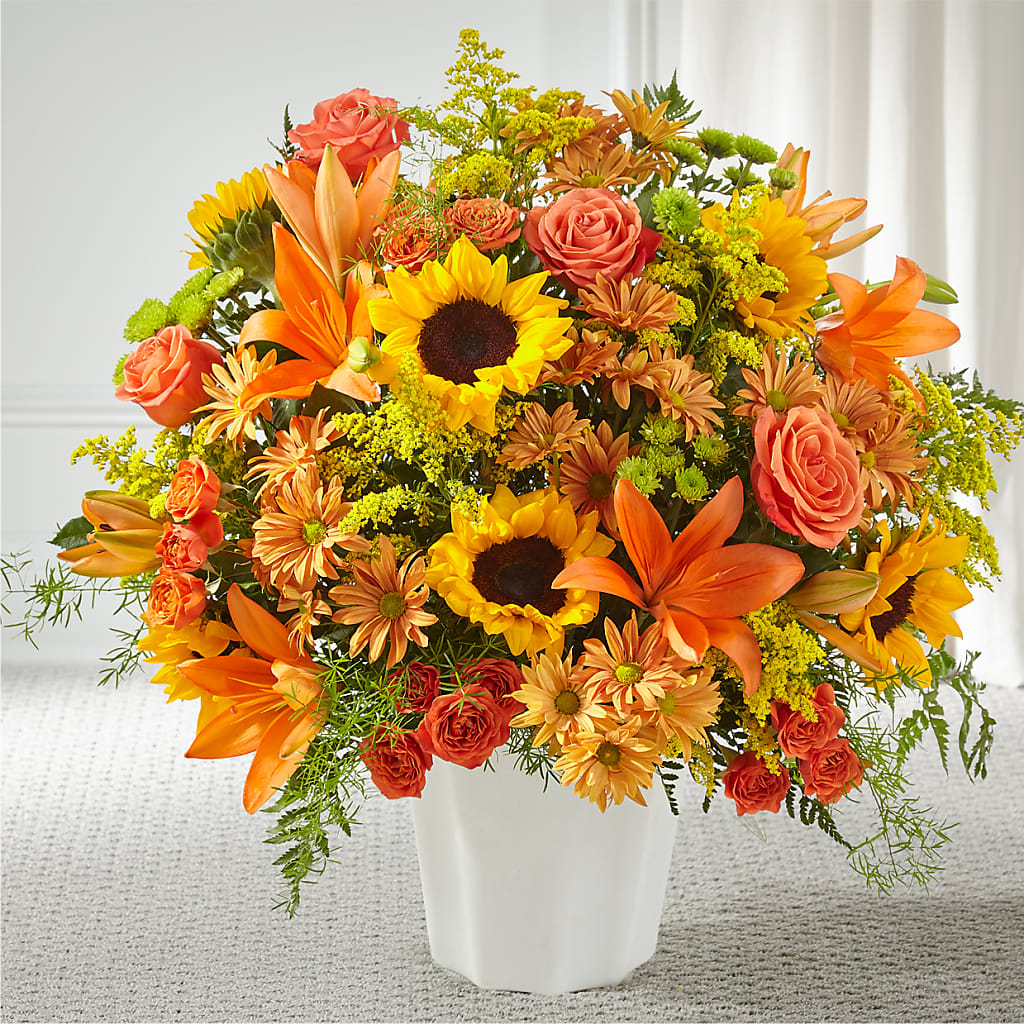 Harvest Thoughts Floor Basket – Floral Design By Nikki, Irvine KY