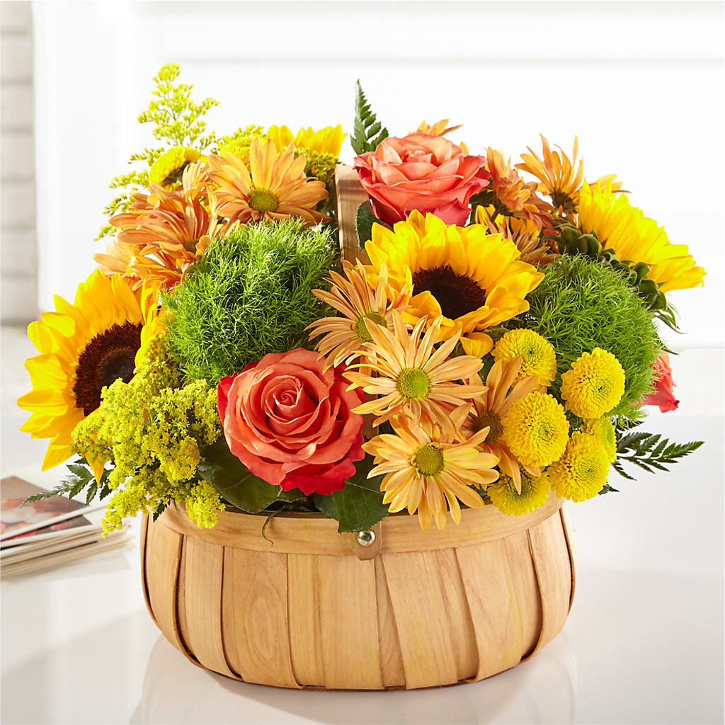 Harvest Sunflower Basket – Floral Design By Nikki, Irvine KY
