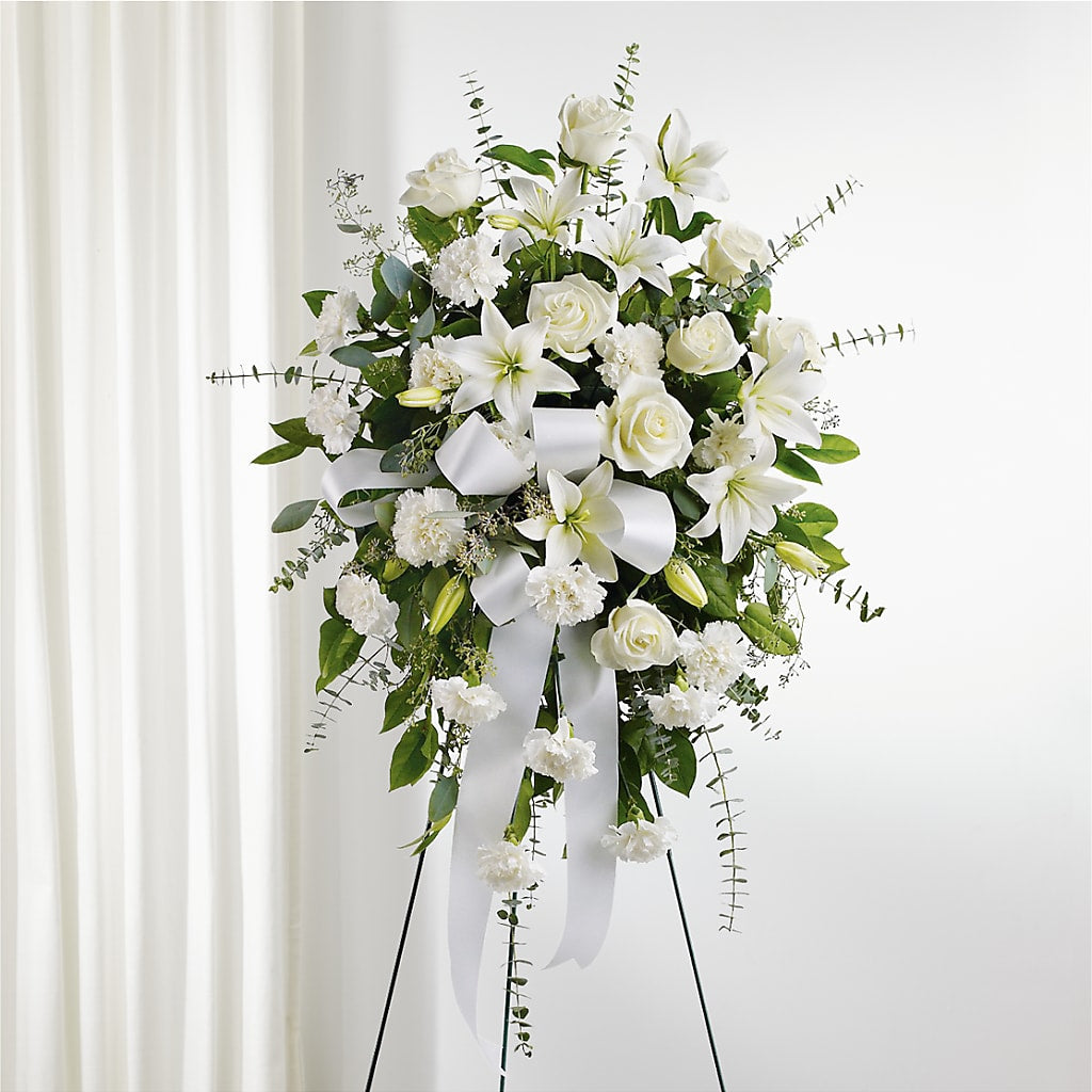 With Care Standing Spray – Floral Design By Nikki, Irvine KY