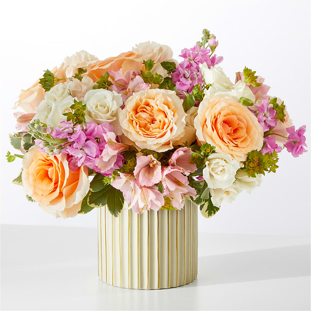 Paradise Bouquet with Ivory Vase – Floral Design By Nikki, Irvine KY