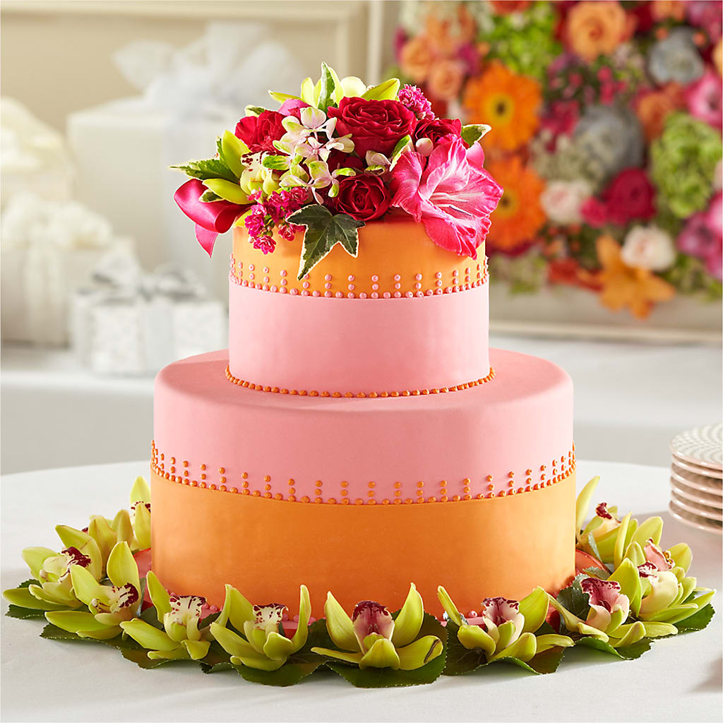 Sweet Citrus Cake Decor – Floral Design By Nikki, Irvine KY