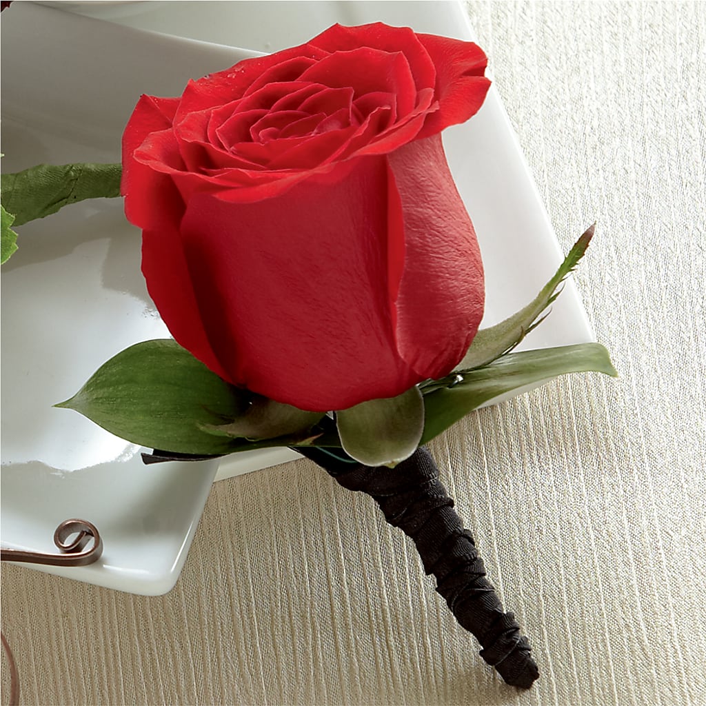 Red Rose Boutonniere – Floral Design By Nikki, Irvine KY