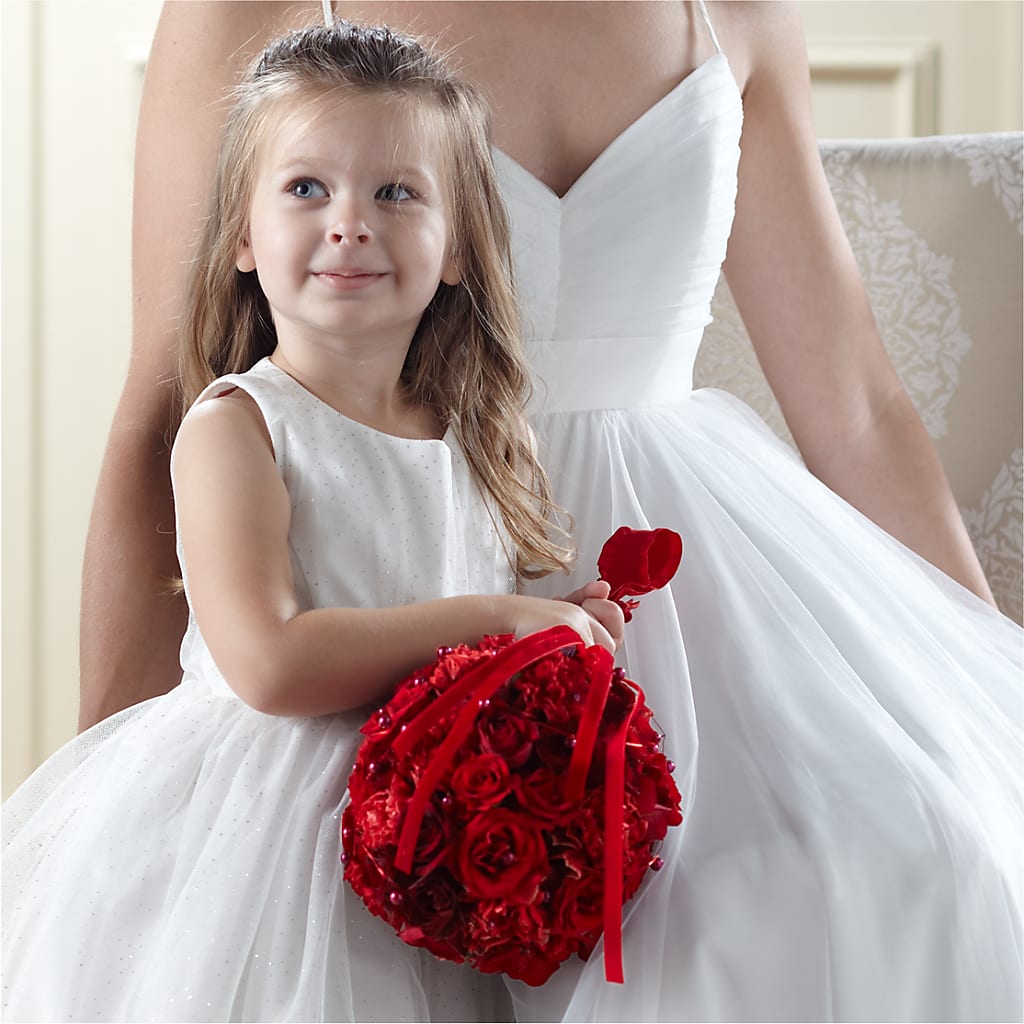 Pure at Heart Flower Girl Arrangement – Floral Design By Nikki, Irvine KY