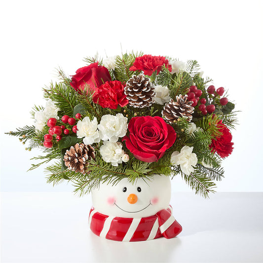 Jolly Snowman Bouquet –  Floral Design By Nikki, Irvine KY