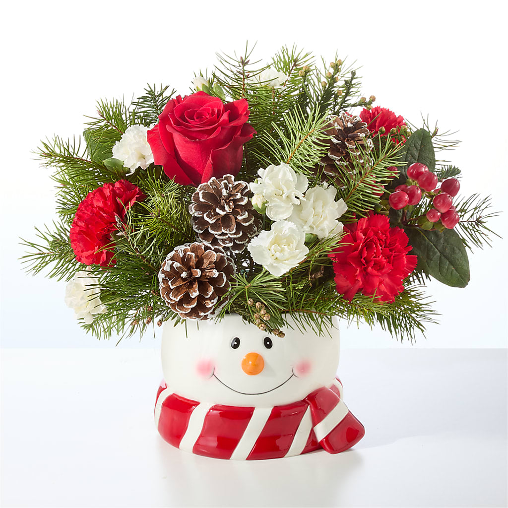 Jolly Snowman Bouquet –  Floral Design By Nikki, Irvine KY