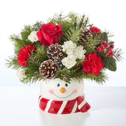 Jolly Snowman Bouquet –  Floral Design By Nikki, Irvine KY