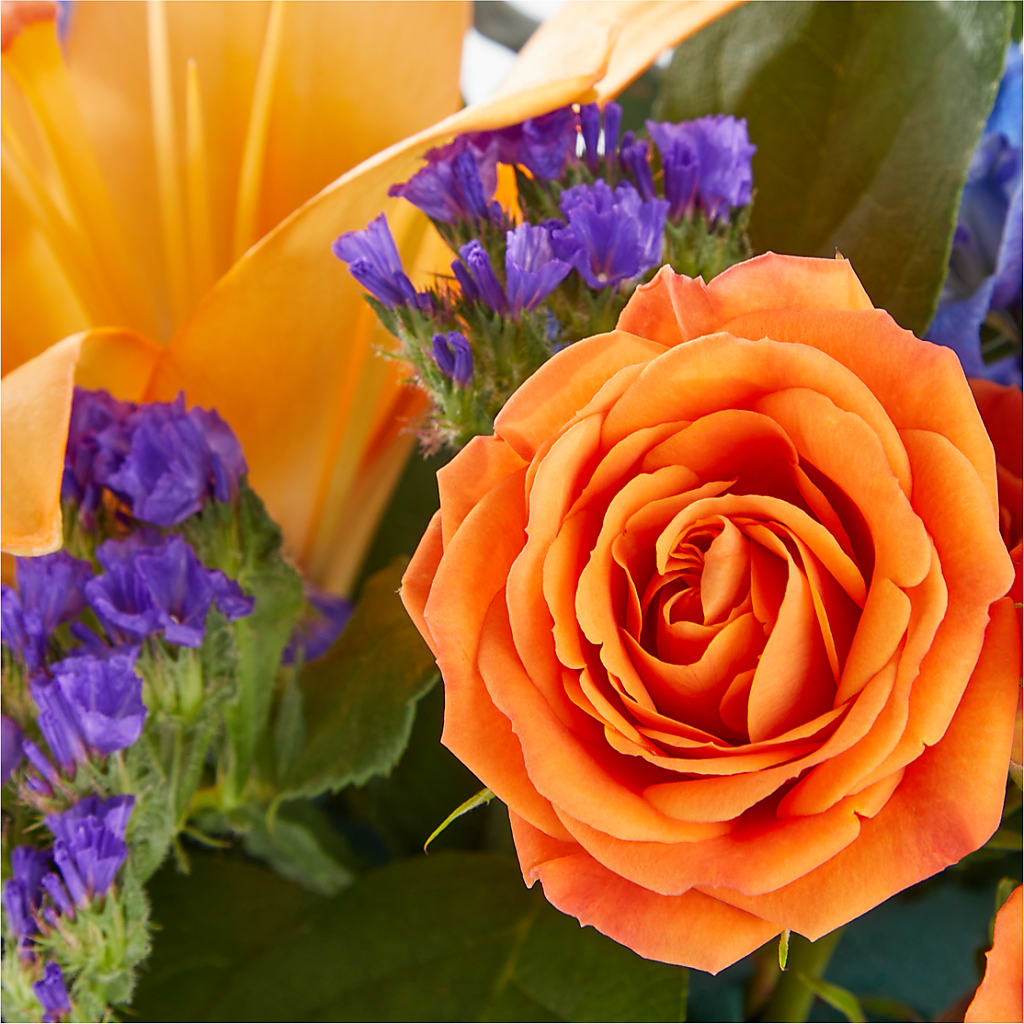 Radiant Citrus Box Bouquet –  Floral Design By Nikki, Irvine KY
