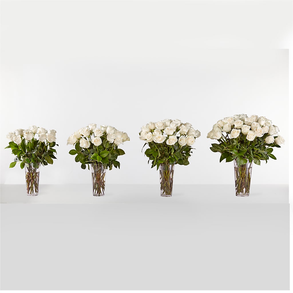 Long Stem White Rose Bouquet –  Floral Design By Nikki, Irvine KY