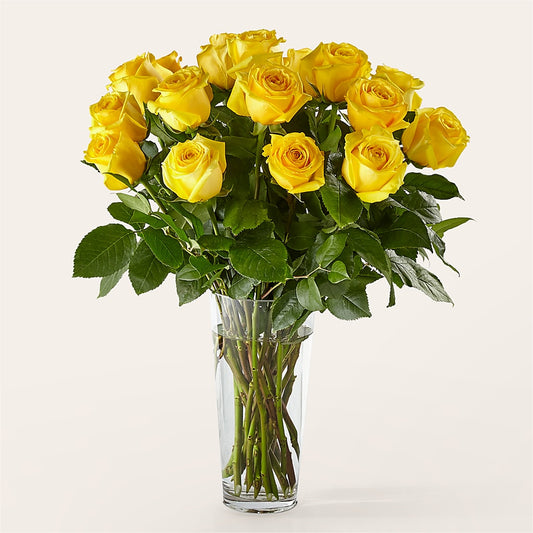 Long Stem Yellow Rose Bouquet –  Floral Design By Nikki, Irvine KY