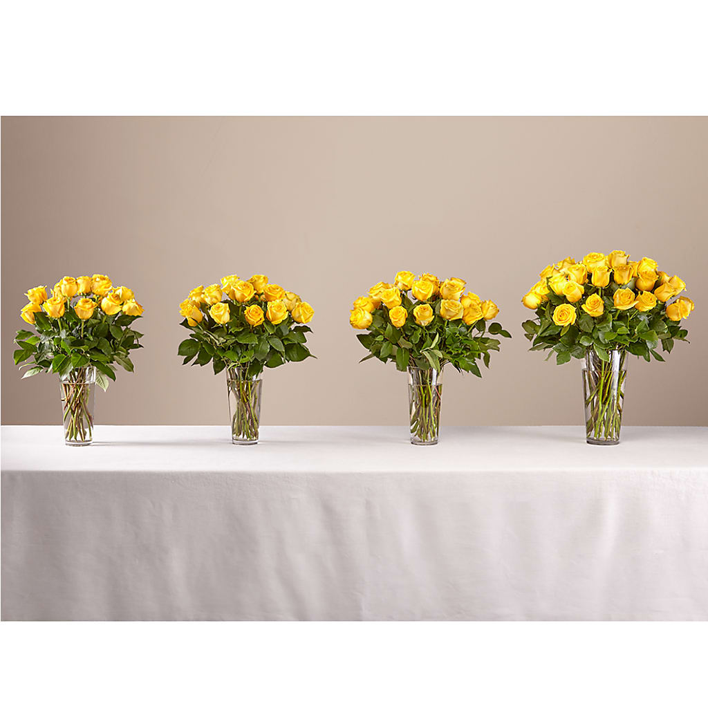 Long Stem Yellow Rose Bouquet –  Floral Design By Nikki, Irvine KY