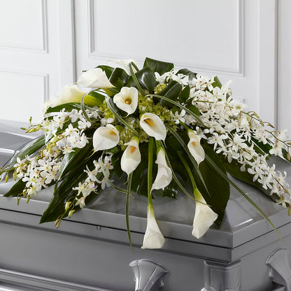 Angel Wings Casket Spray –  Floral Design By Nikki, Irvine KY
