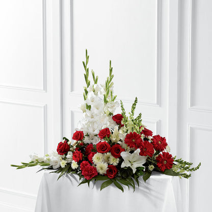 Crimson & White Arrangement –  Floral Design By Nikki, Irvine KY