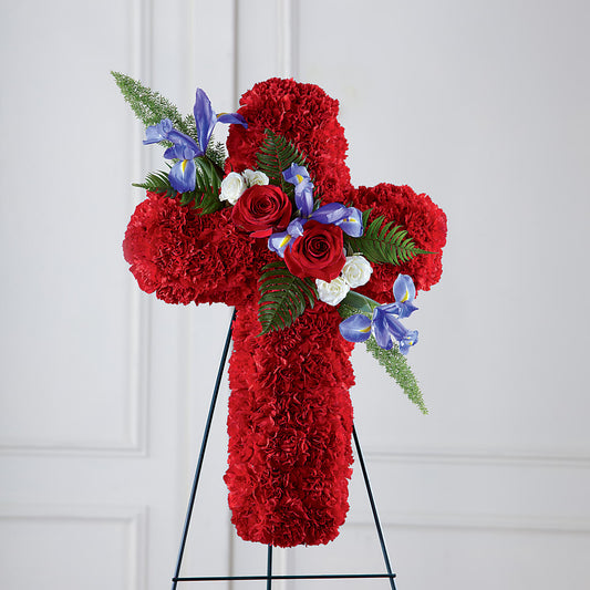 Faithful Hero Floral Cross –  Floral Design By Nikki, Irvine KY