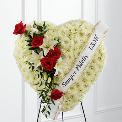 Heartfelt Hero Standing Heart –  Floral Design By Nikki, Irvine KY