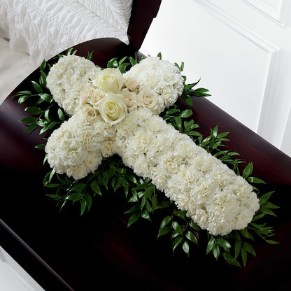 Peaceful Memories Casket Spray (Standard) –  Floral Design By Nikki, Irvine KY