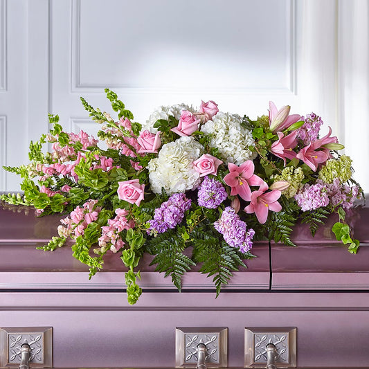 Life's Gratitude Casket Spray –  Floral Design By Nikki, Irvine KY