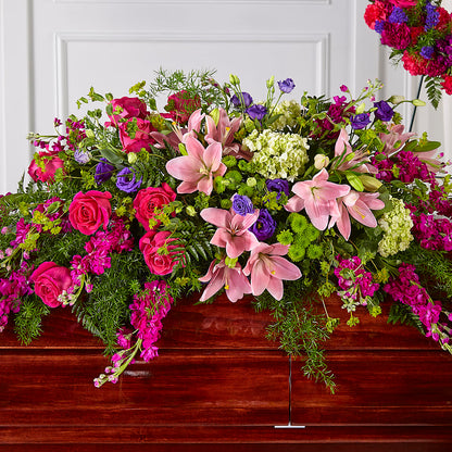Radiant Tribute Casket Spray –  Floral Design By Nikki, Irvine KY