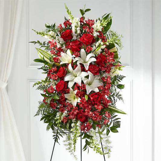 Everlasting Memory Standing Spray –  Floral Design By Nikki, Irvine KY