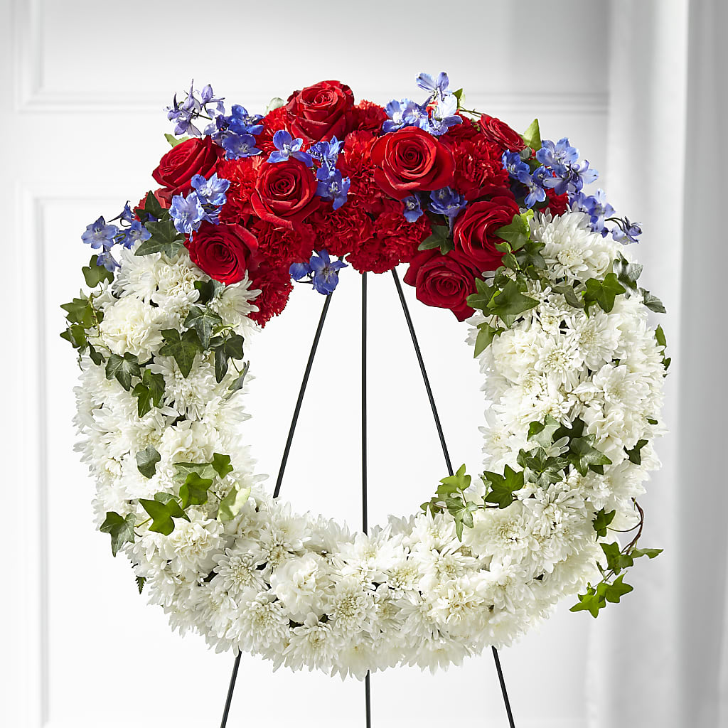 Patriotic Passion Wreath –  Floral Design By Nikki, Irvine KY