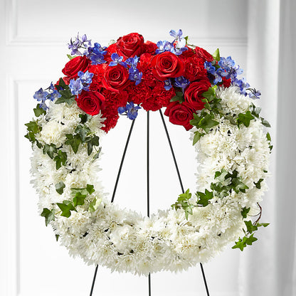 Patriotic Passion Wreath –  Floral Design By Nikki, Irvine KY