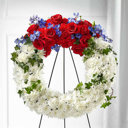 Patriotic Passion Wreath –  Floral Design By Nikki, Irvine KY