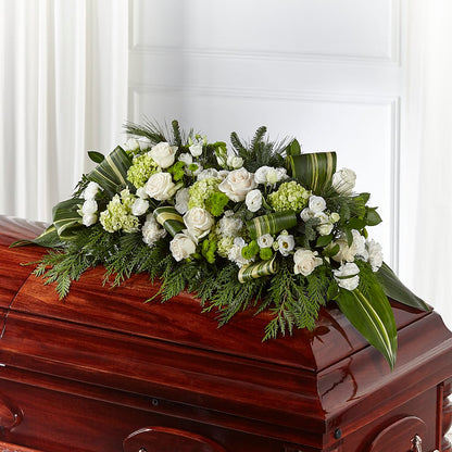 Hopeful Gesture Casket Spray –  Floral Design By Nikki, Irvine KY