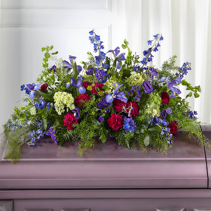 Always Treasured Casket Spray –  Floral Design By Nikki, Irvine KY