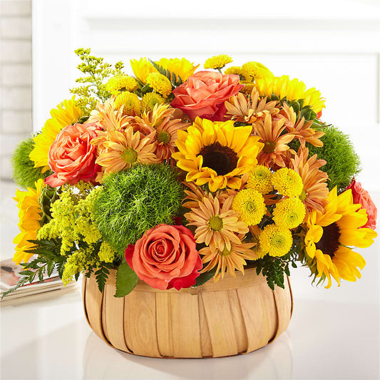 Harvest Sunflower Basket –  Floral Design By Nikki, Irvine KY