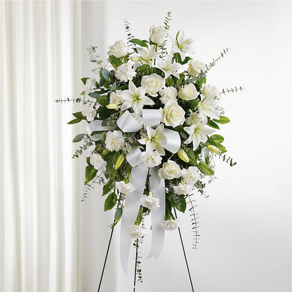 With Care Standing Spray –  Floral Design By Nikki, Irvine KY