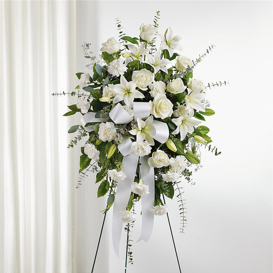 With Care Standing Spray –  Floral Design By Nikki, Irvine KY