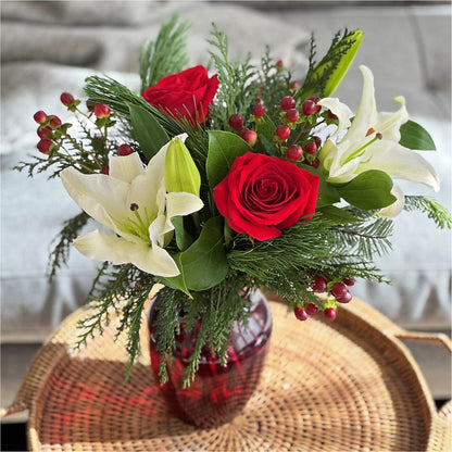 Evergreen Delight Bouquet –  Floral Design By Nikki, Irvine KY