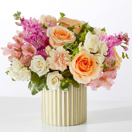 Paradise Bouquet with Ivory Vase –  Floral Design By Nikki, Irvine KY
