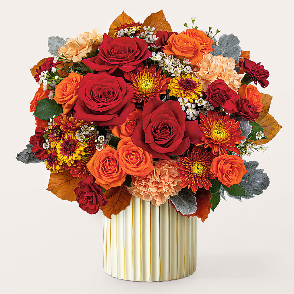 Merlot Bouquet with Ivory Vase –  Floral Design By Nikki, Irvine KY