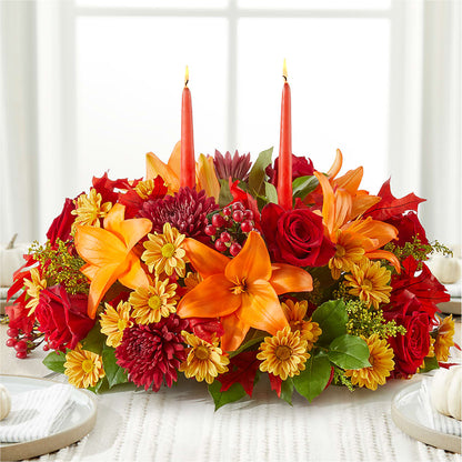 Autumn's Embrace Centerpiece –  Floral Design By Nikki, Irvine KY