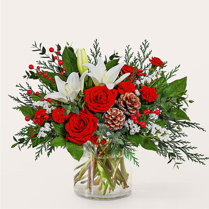 Best in Snow Bouquet –  Floral Design By Nikki, Irvine KY