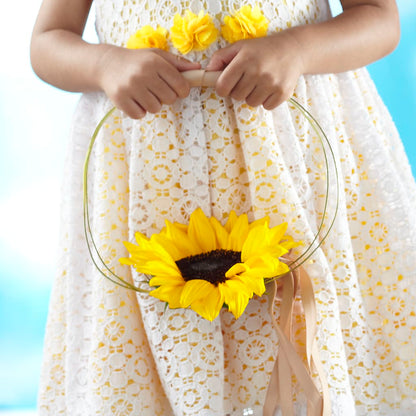 Sweet Sunshine Flower Girl Bouquet –  Floral Design By Nikki, Irvine KY